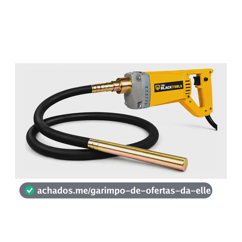 Kit Vibrador Concreto 1500w Com Mangote Mangueira 1,45mx35mm 220v Tvc650 The Black Toolss