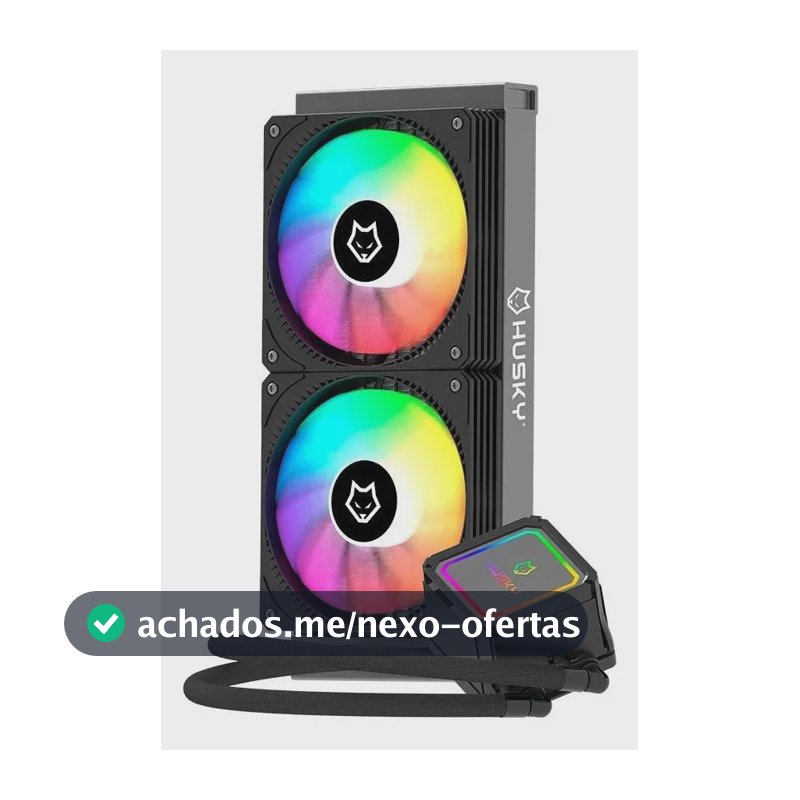 Water Cooler Husky Freezy, Iluminação ARGB, 240mm, AMD e Intel, Preto