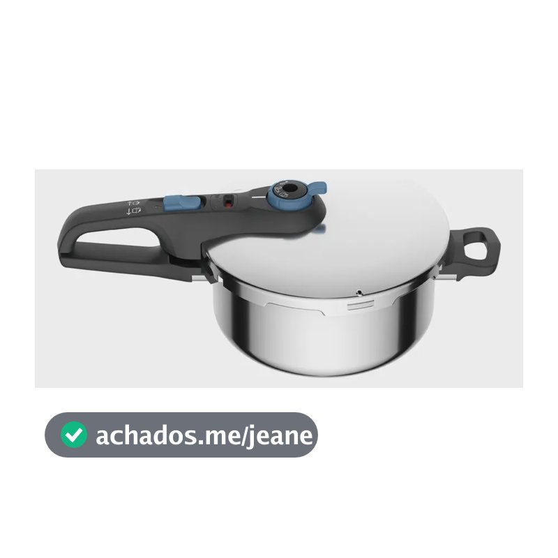 Panela De Pressão Rochedo Inox Trendy 4 litros Fechamento Externo