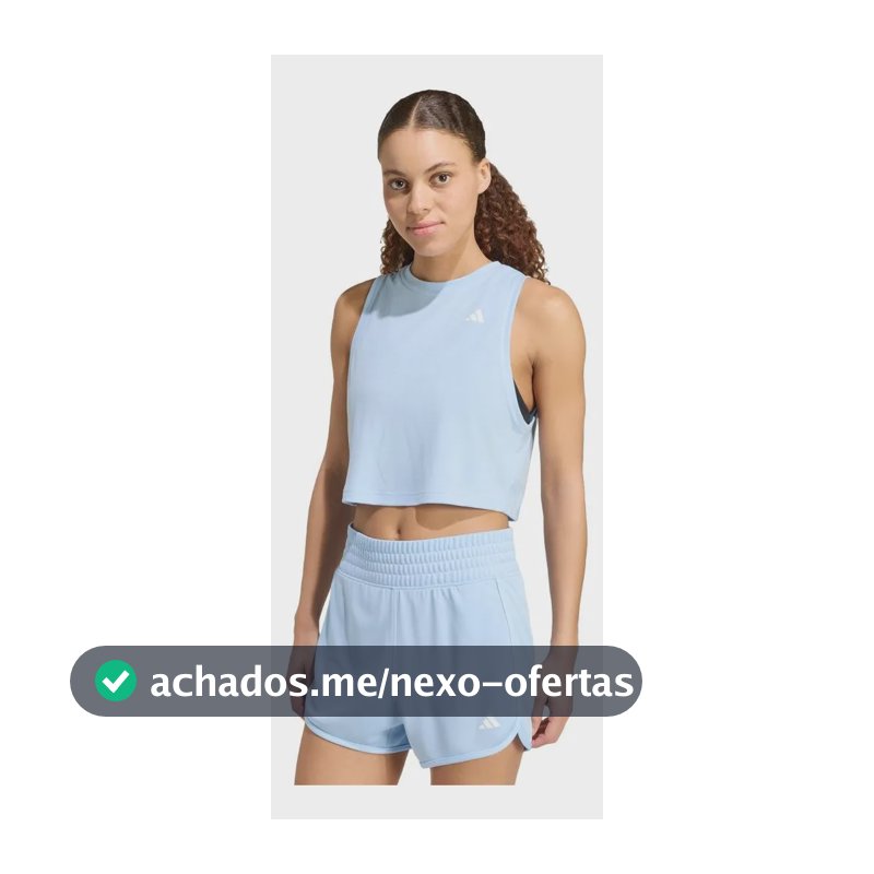 Regata Boxy De Treino Train Essentials adidas Azul-claro M