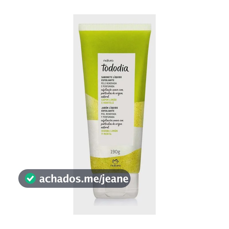 Esfoliante Corporal Natura Tododia Capim Limão E Hortelã