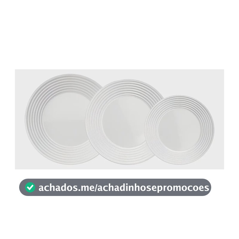 Aparelho Jantar Saturno Nadir Opaline 12 Peças Cor Branco