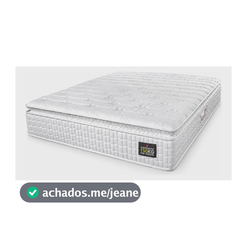 Colchão Casal D45 Lazio Pillow Top 138x188x29cm Branco