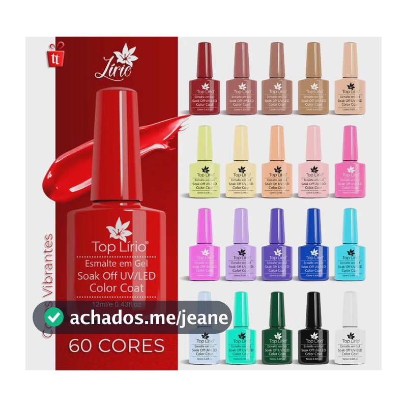 Kit 10 Esmaltes Unha Gel Polygel Manicure Pedicure