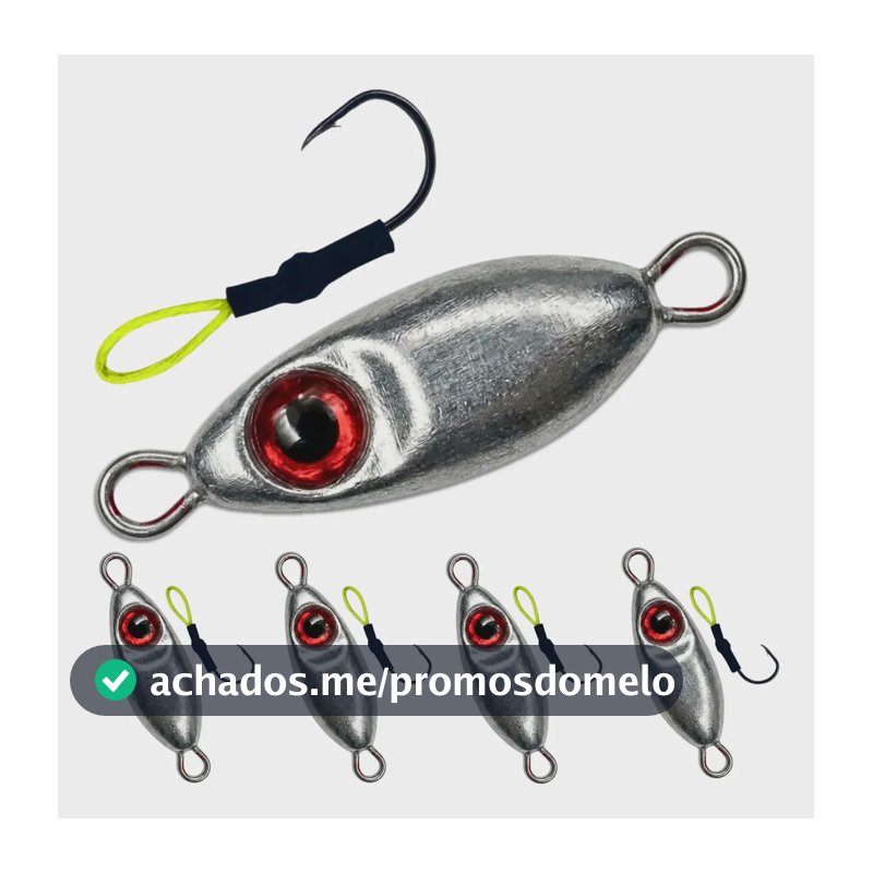Jumping Jig Suporte Hook 10g Pesca Sem Pintura Kit 5un Kit 5 Cucaracha 10g