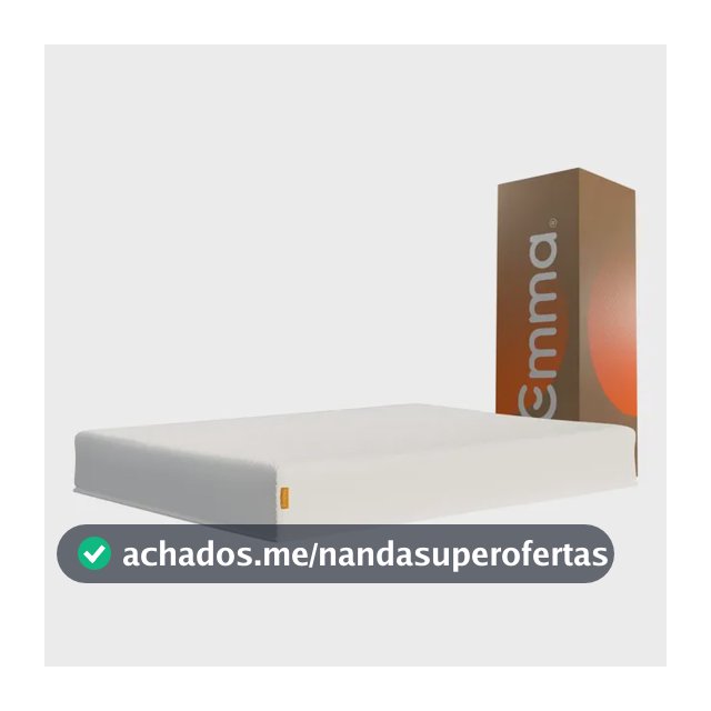 Colchão Casal Emma Basics 17 – 138x188cm - Espuma D28 17cm com Tecnologia Alemã, Embalado à Vácuo, Firmeza Ideal, Suporte Confortável