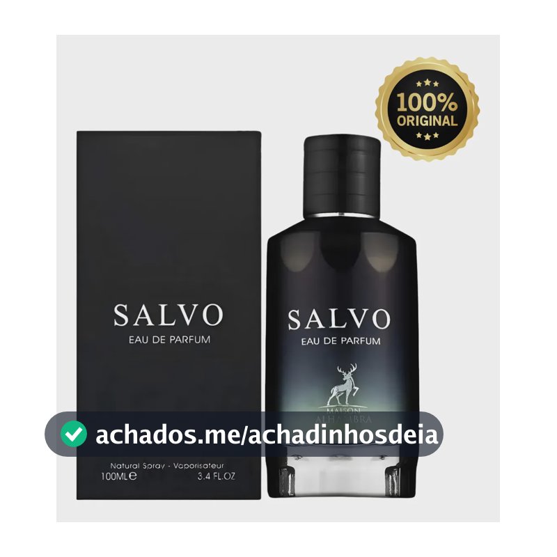 Perfume Arabe Masculino Salvo Eau De Parfum 100 Ml Original