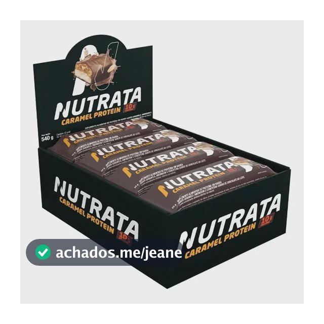 Barra De Proteína Nutrata Sabor Caramelo X 45g 12 Un