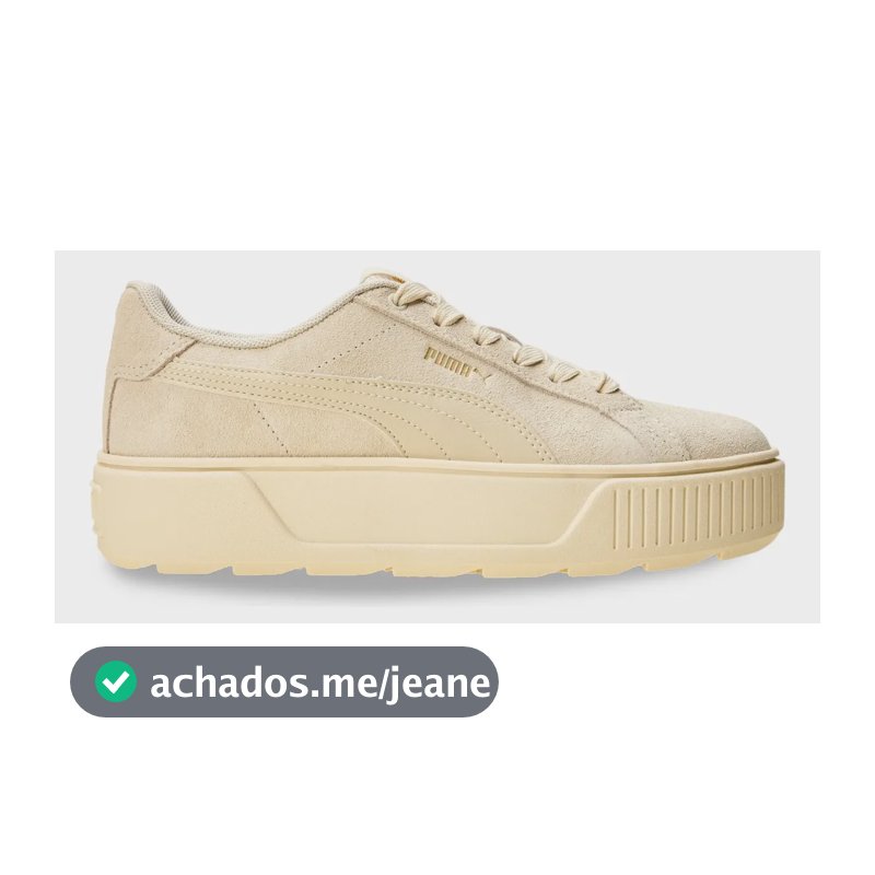 Tênis Casual Feminino Karmen Bdp Puma Bege Liso 39 Br