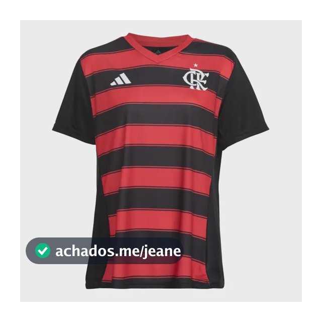Camisa I Torcedor Cr Flamengo 25 Preto / Black / Red adidas