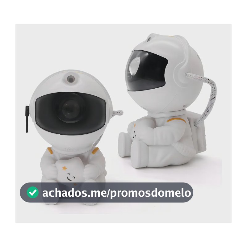Astronauta de Galáxia e Estrelas LED Com Controle Remoto USB