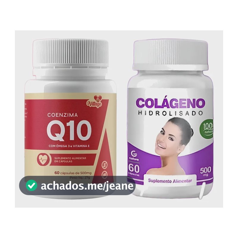 Kit Coenzima Q10 + Colágeno 60 Cápsulas Cada Neutro