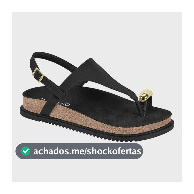 Sandalia Feminina Birken Fivela Dedo Confortavel Beira Rio