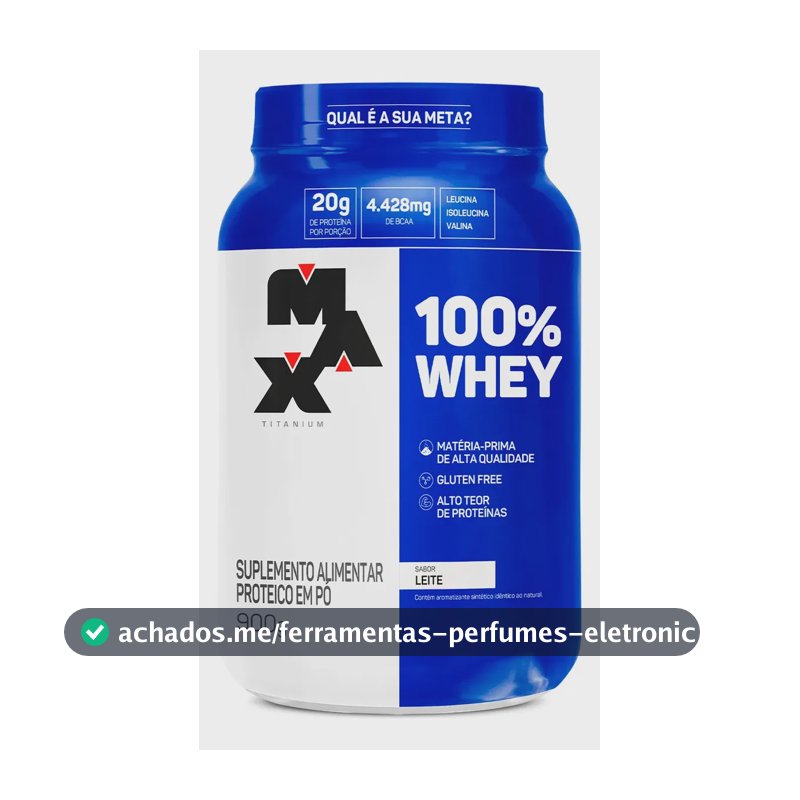 Whey Protein Concentrado Max Titanium Sabor Leite