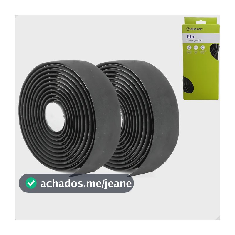 Fita Para Guidão Speed Bike Bicicleta Ciclismo Par Com Plug Preto -