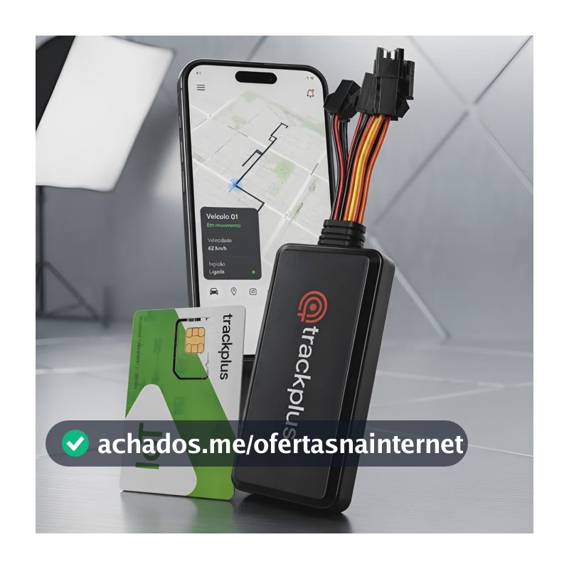 Rastreador Veicular Gps Com Chip E Aplicativo Em Tempo Real! Preto