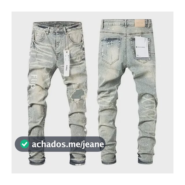 Calça Jeans Masculina Roxa Várias Medidas Tecido Original 79 Purple [original Material] 793 2g