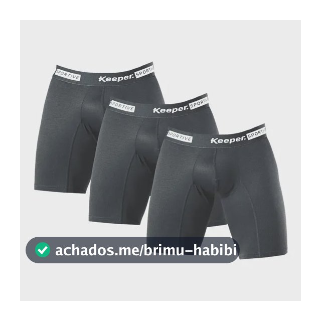 Kit 3 Cuecas Longleg Anti Assadura Masculina Shorts Esportes