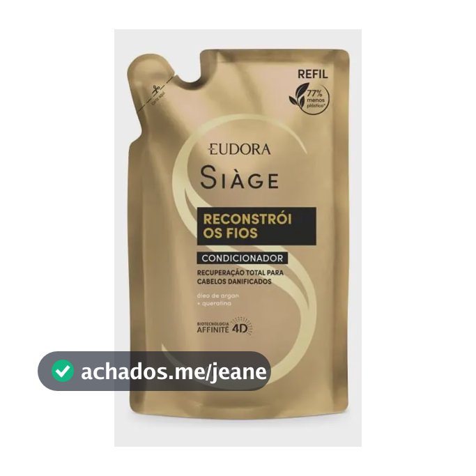 Refil Condicionador Siàge Reconstrói Os Fios 400ml - Eudora