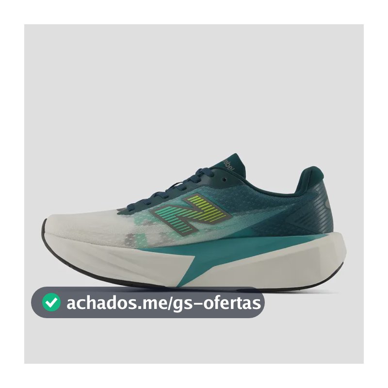 Tênis Fuelcell Rebel V5 - New Balance Verde Azulado Verde Escuro 40 Br