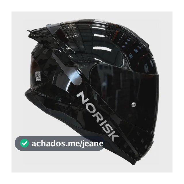 Capacete Norisk Black Edition C/ Spoiler Traseiro Limitado