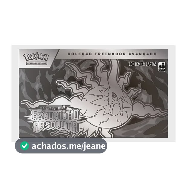 Cartas Pokémon Coleção Escuridão Absoluta Treinador Avançado 121 Cards Copag