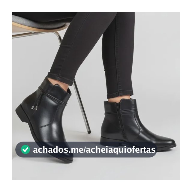 Coturno Feminino Cano Médio Couro Legitimo Confort
