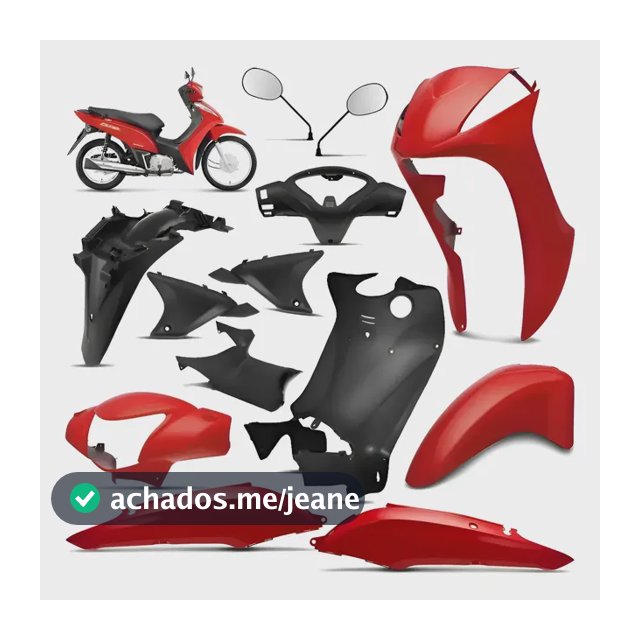 Plástico Biz 125 Completa 2011 12 13 14 À 17 Carenagem Nfe Vermelho Maceió 2011 - 2012