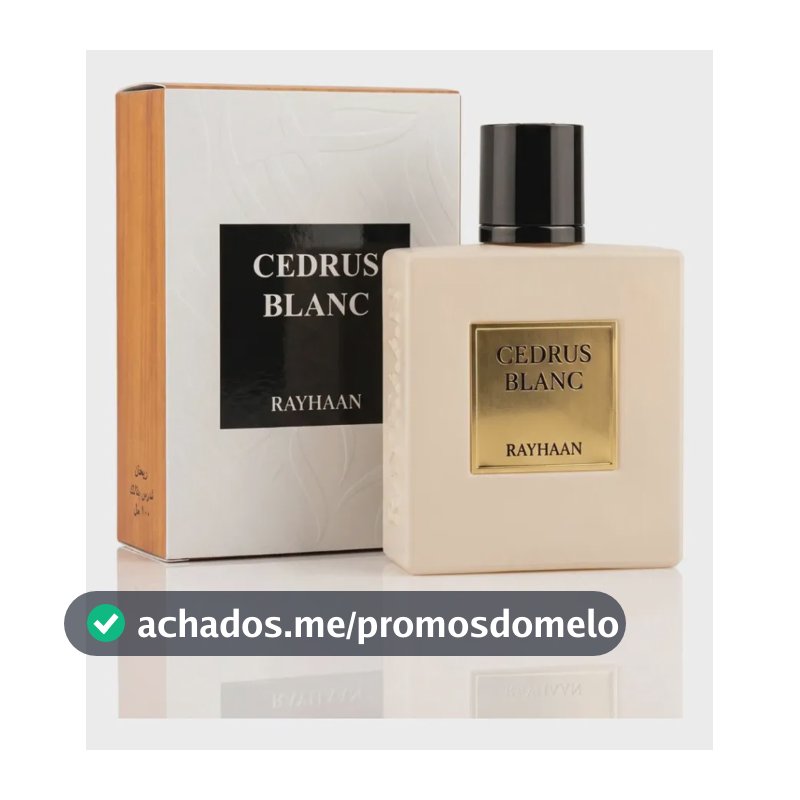Perfume Rayhaan Cedrus Blanc 100ml Edp Original - Lançamento