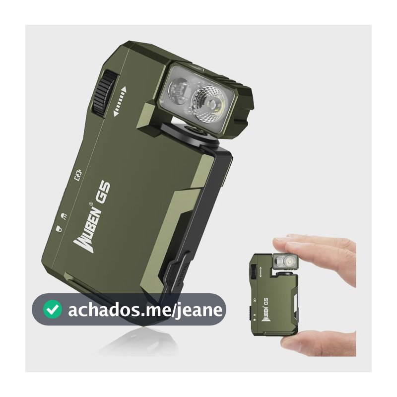 Mini Lanterna Wuben G5 Edc Led Rgb Portátil Bolso Lanterna Verde Luz Branco