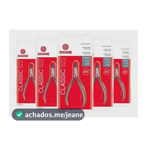 Kit 5 Alicates Cutícula Classic 522 - Mundial S A.