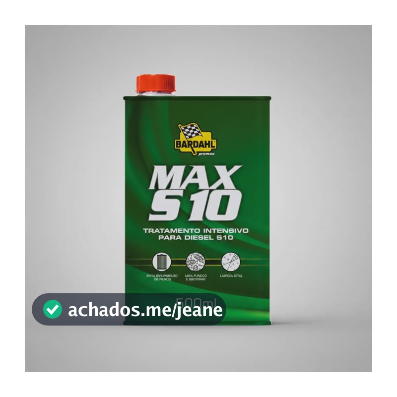 Aditivo Diesel Max S10 Bactericida Descarbonizante 500ml