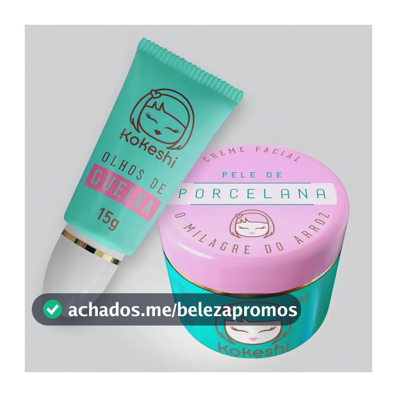 Kit Hidratante Pele De Porcelana E Olhos De Gueixa Kokeshi