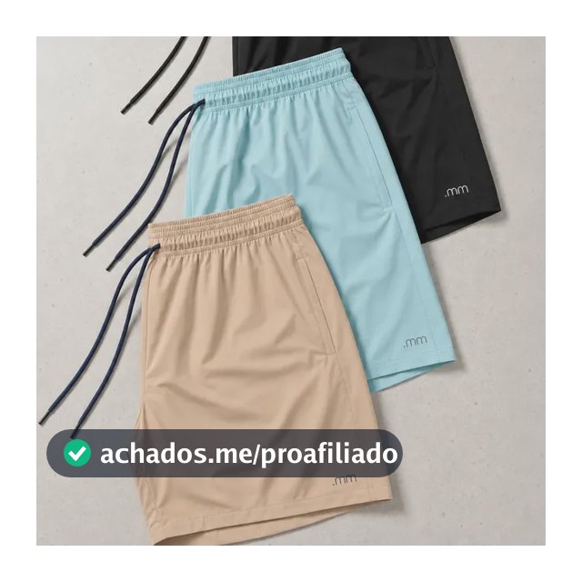 Kit 3 Bermuda Mauricinho Masculina Tactel Esportiva Verao