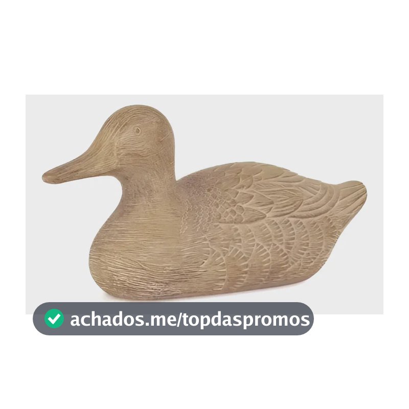 Escultura Pato Em Polirresina 31x11,5x15cm - Mart