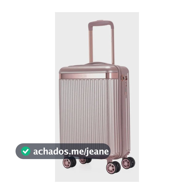Mala Cavalera 4 Rodas Bordo Resistente Viagem Espaçosa Rosa-claro Lisa