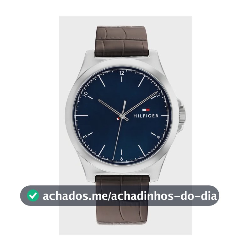 Relógio de couro masculino Tommy Hilfiger 1710549
