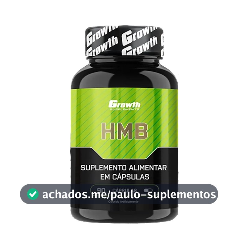 Hmb 90 Cápsulas Growth Supplements Sem Sabor