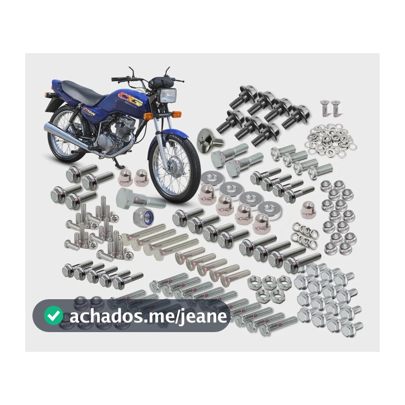 Kit Parafusos Top Chassi Restaurador Cg 125 Titan 94-03 A8s