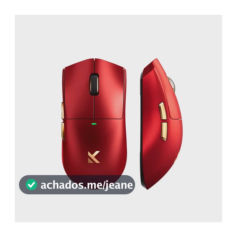 Mouse Gamer Ultraleve MCHOSE K7 Ultra 59g PAW3950 Dock Magnética