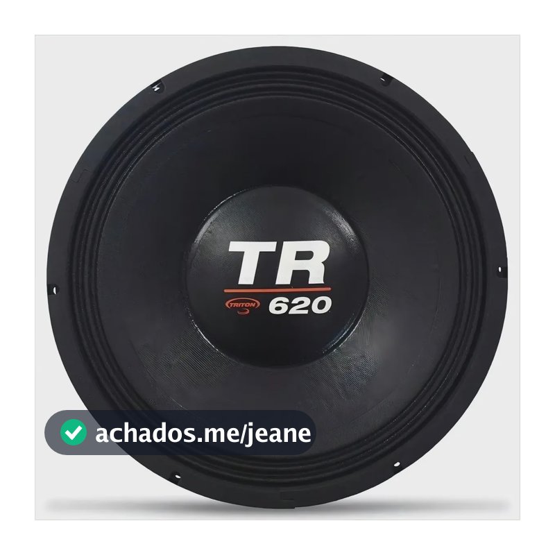 Alto Falante Woofer Triton Tr620 12 Polegadas 620 Rms Cor 8 OHMS