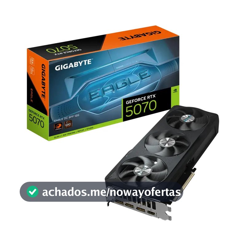 Placa De Vídeo Gigabyte Rtx 5070 Eagle Oc Sff 12gb Gddr7