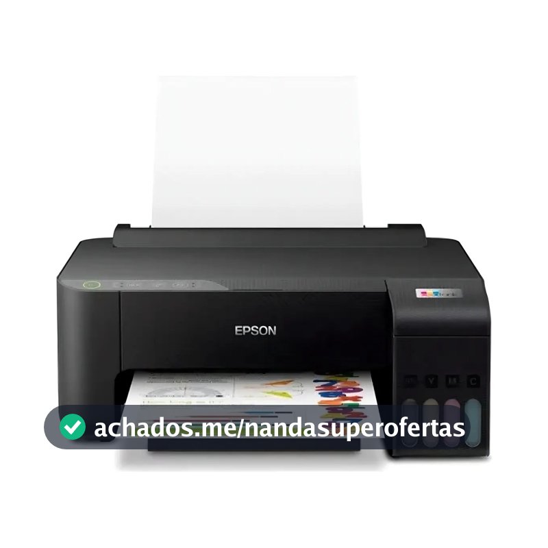Impressora Epson Ecotank L1250 Usb Wi Fi Cor Preto