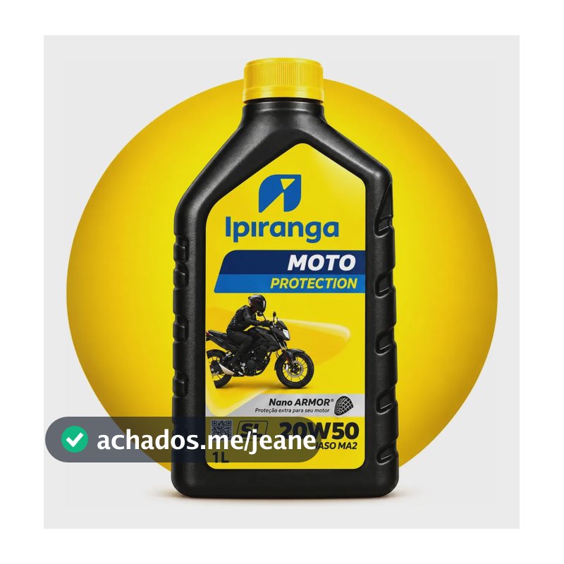 Óleo Ipiranga Moto 20W50 Mineral 1 Litro