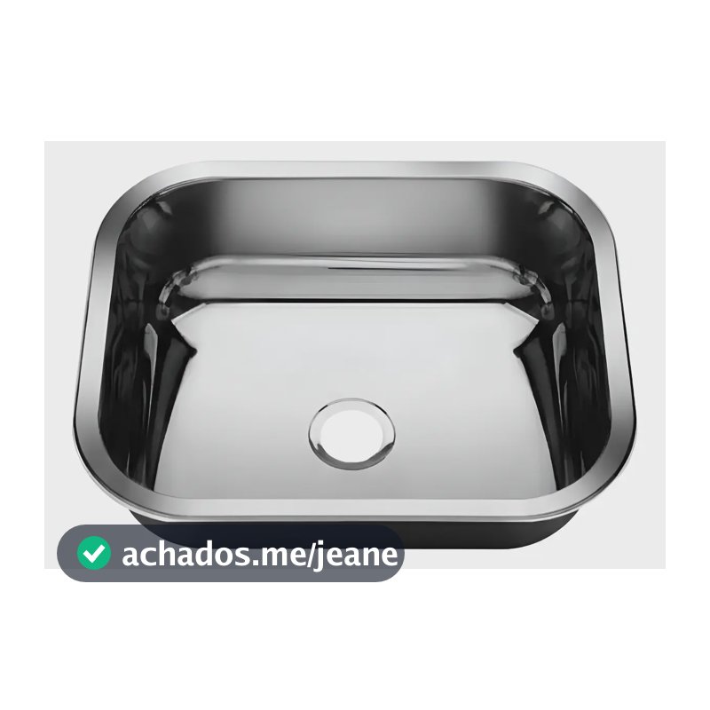 Cuba Pia Número 0 Cozinha Inox American Steel 40x34x11 Rasa Cinza