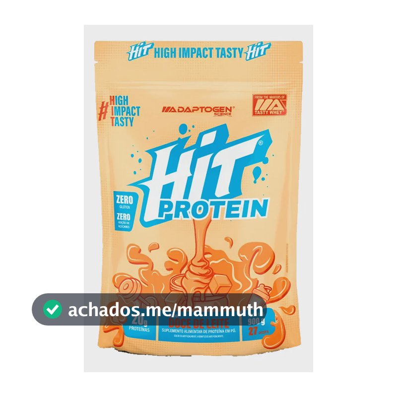 Hit Protein Suplemento Alimentar 900g - Adaptogen Science Sabor Doce De Leite