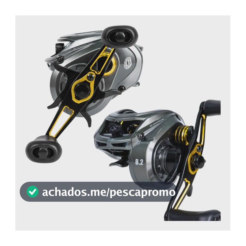 Carretilha Kawana Lite- Drag 7,5kg Alarme Sonoro- Cor Cinza-escuro Lado Da Manivela Direito