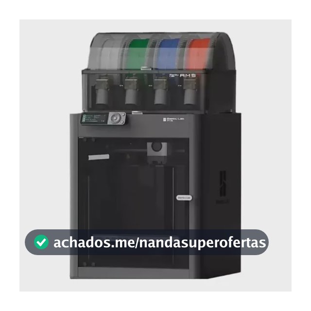 Impressora 3d Bambu Lab P1s Combo Ams Cinza-escuro