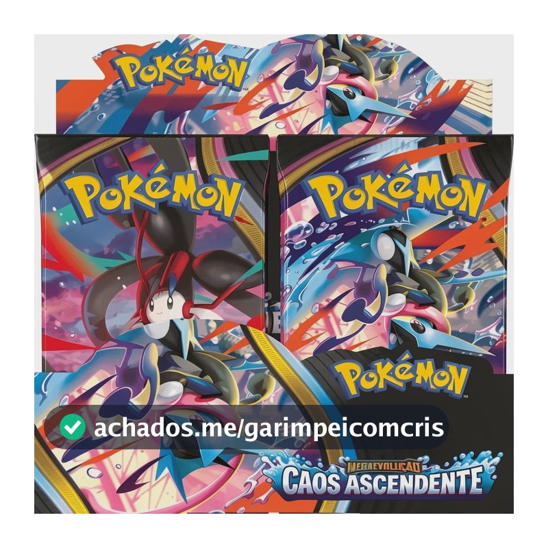 Box Display 36 Booster Pokémon Me04 Caos Ascendente - Copag Português