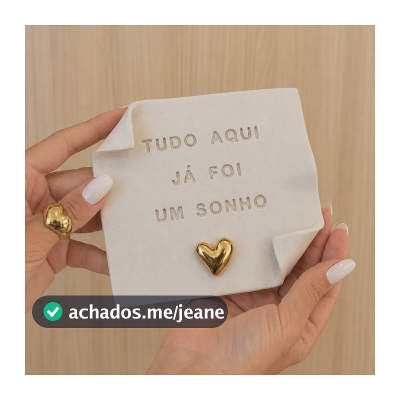 Placa Decorativa Cerâmica Fria - Tudo Aqui Já Foi Um Sonho